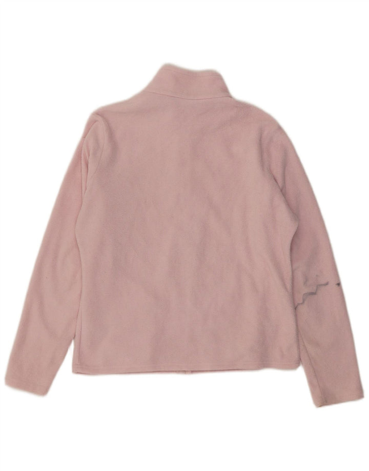 Damska kurtka polarowa Marks & Spencer UK 14, duża, różowa, poliestrowa