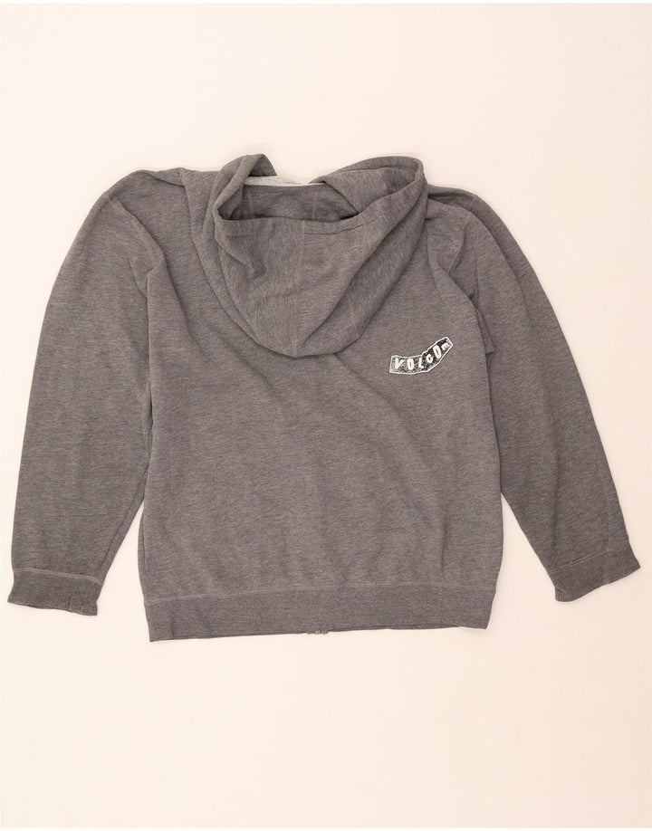 Damski sweter z kapturem i zamkiem błyskawicznym VOLCOM UK 16, duży, szary