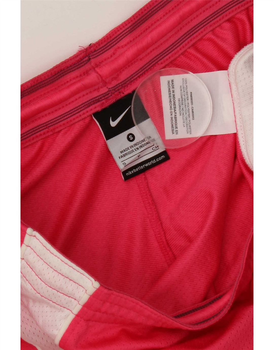 Nike Womens Sport Shorts UK 10 Small Pink Colourblock Polyester