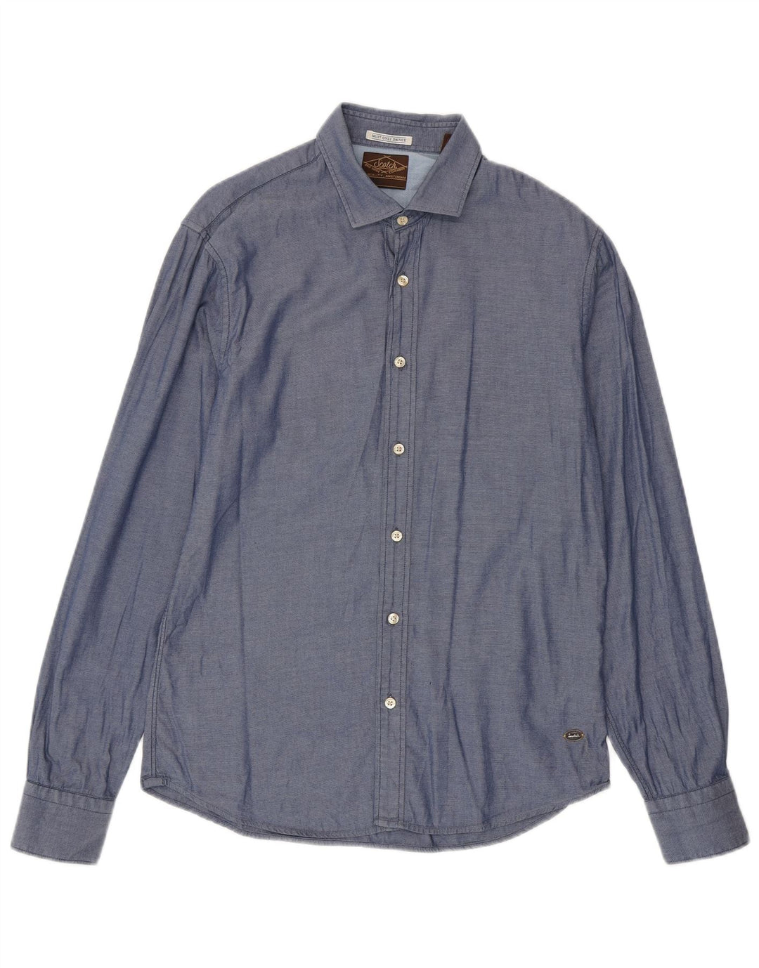 Koszula męska Scotch & Soda, bawełniana, w kolorze średnioniebieskim