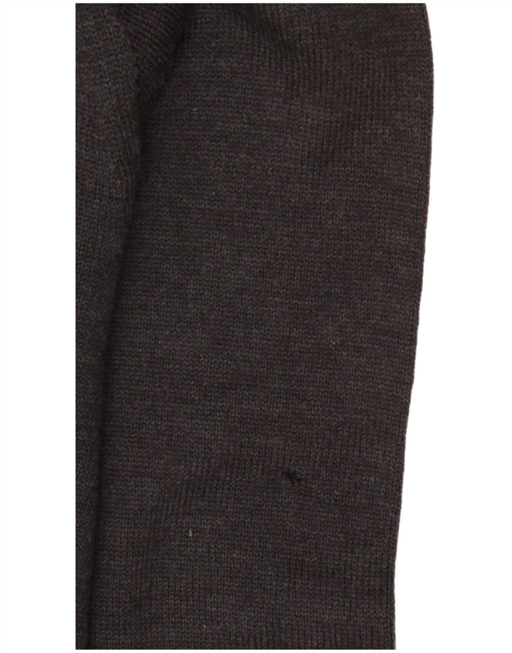 Damski sweter oversize Pringle IT 46, duży, czarny, z owczej wełny