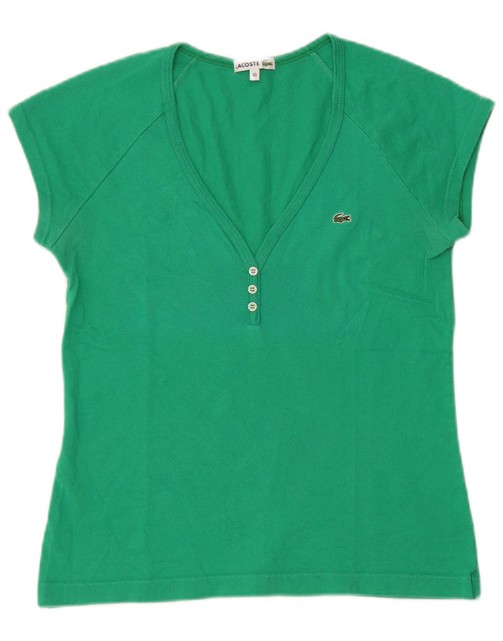 T-shirt damski Lacoste, rozmiar 40, średnia, zielona bawełna
