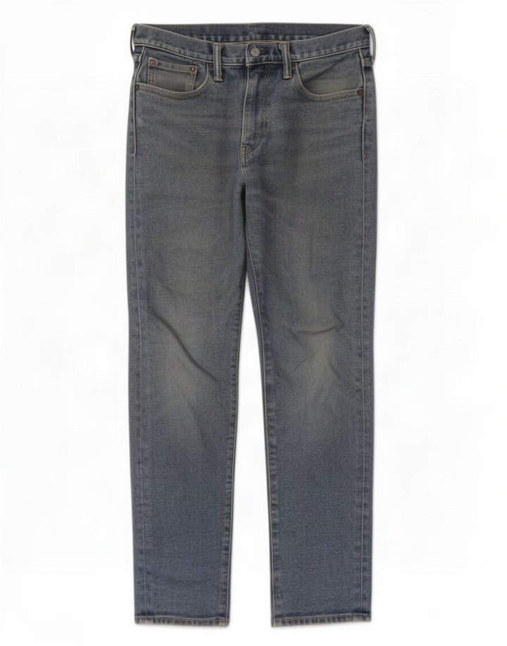 Męskie jeansy Levi's 522 Straight W30 L30 Niebieskie bawełniane