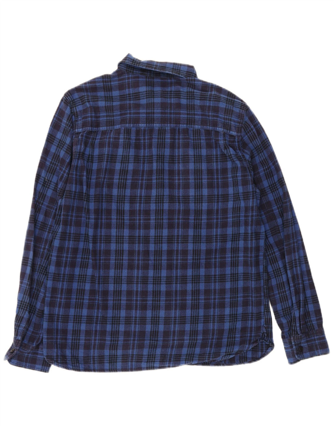 CONVERSE Męska koszula flanelowa w średnią niebieską kratkę, bawełniana