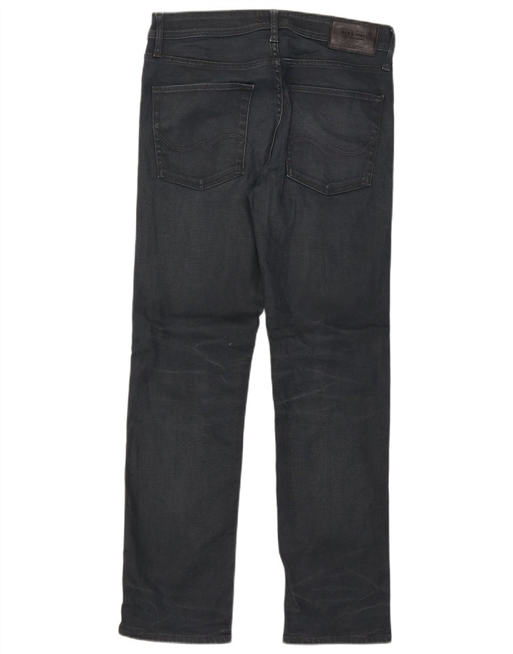 Męskie jeansy Jack & Jones Clark Slim W32 L29 Granatowa bawełna