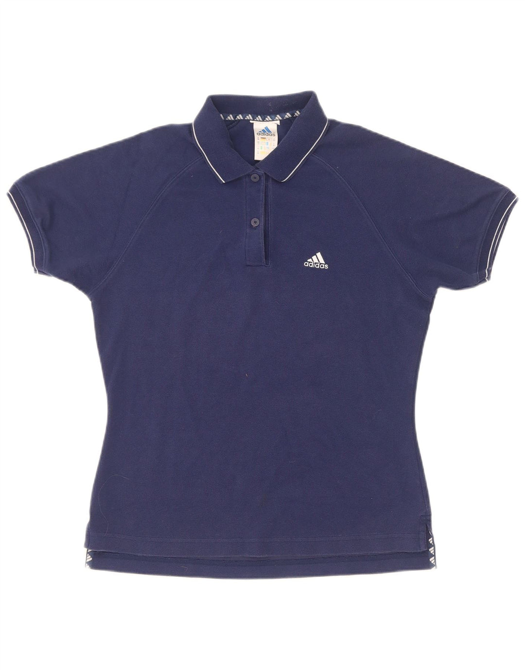 Damska koszulka polo Adidas UK 12, średnia, granatowa, bawełniana