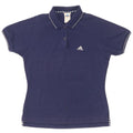 Damska koszulka polo Adidas UK 12, średnia, granatowa, bawełniana