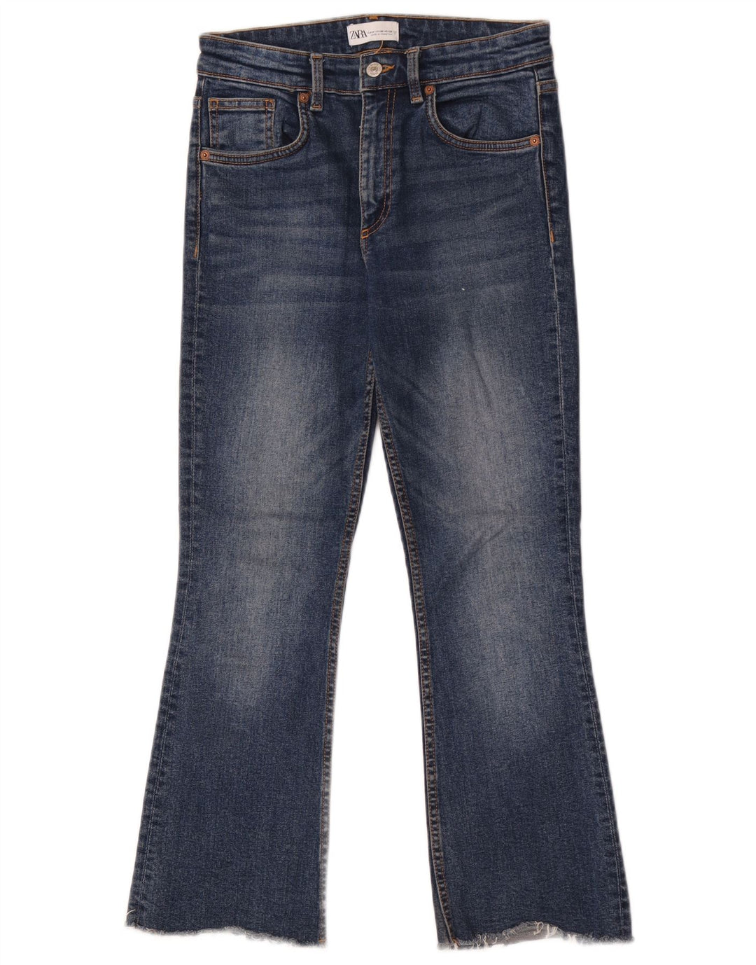 Damskie jeansy Bootcut Zara EU 38 Small W28 L26 Niebieskie bawełniane