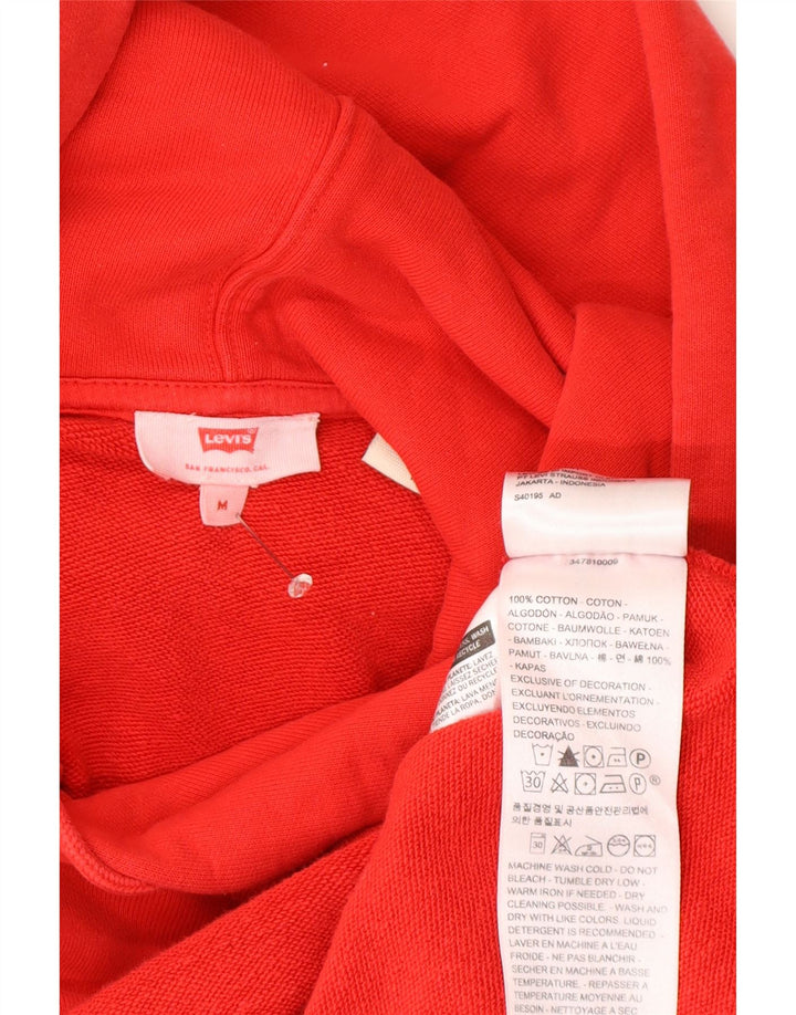 Męski sweter z kapturem Levi's, średnioczerwony, bawełniany