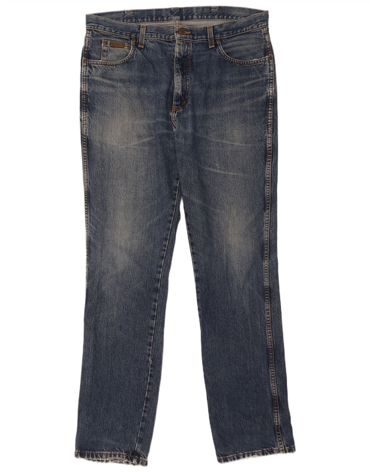 Męskie jeansy Wrangler W38 L36 niebieskie