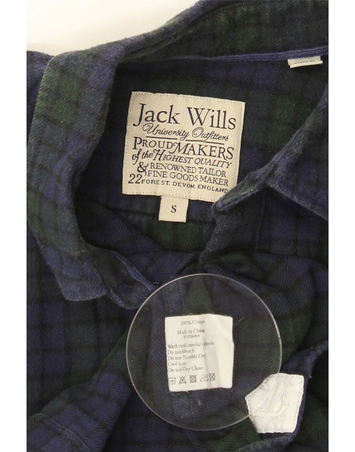 Koszula flanelowa męska Jack Wills, mała, granatowa, bawełniana