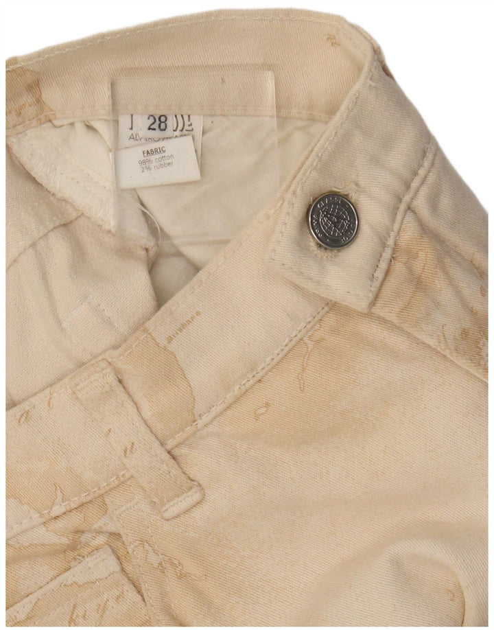 Damskie spodnie typu casual ALVIERO MARTINI W28 L30 w kolorze abstrakcyjnym