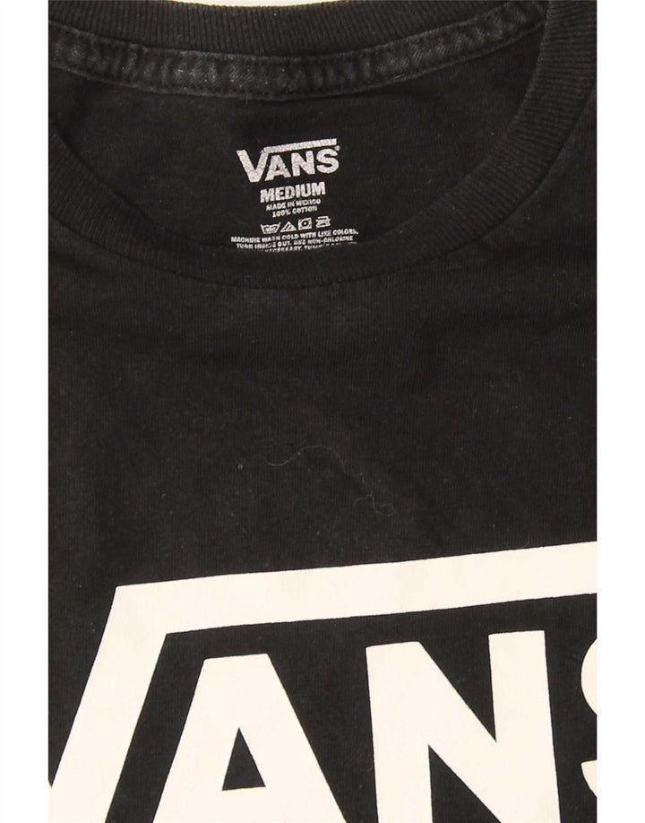 Męski T-shirt z grafiką Vans, średni czarny, bawełniany