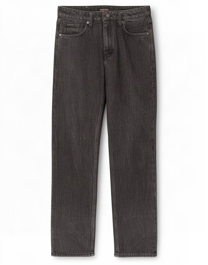 Męskie jeansy Guess Straight W32 L32 Czarne bawełniane