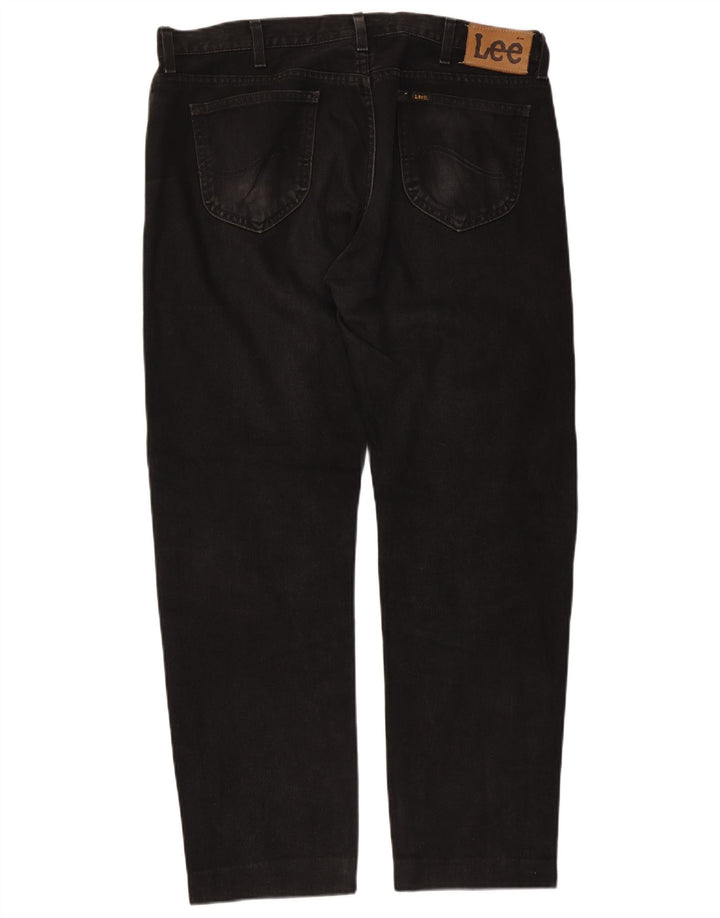 Męskie jeansy Lee Seattle Straight W38 L30, czarne, bawełniane