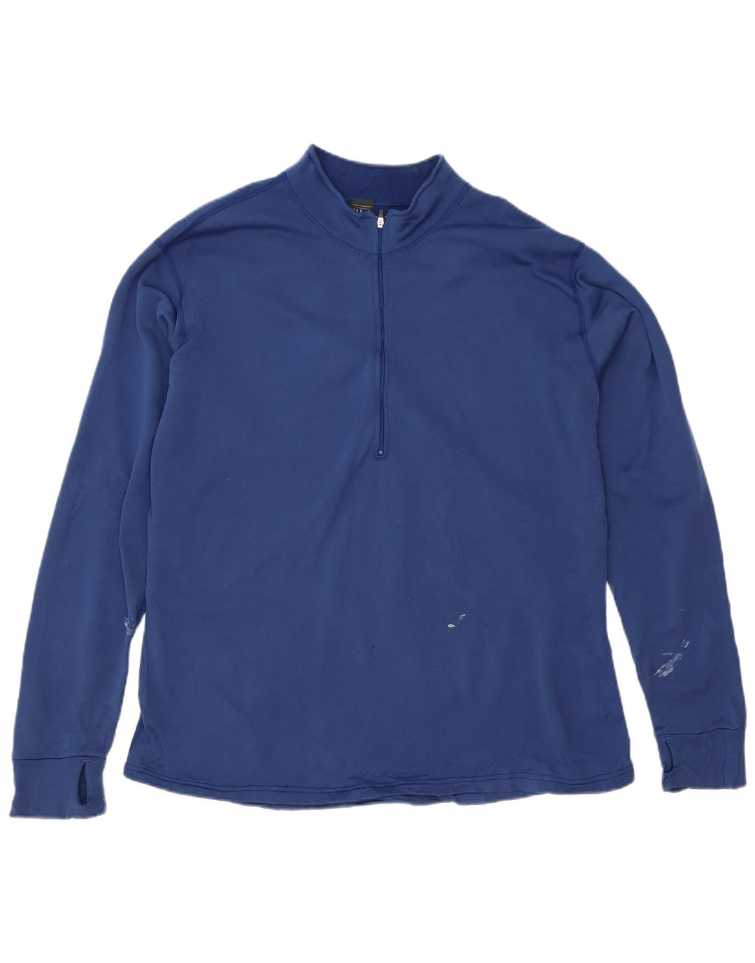 Męska bluza z zamkiem błyskawicznym L.L.Bean XL, niebieski poliester