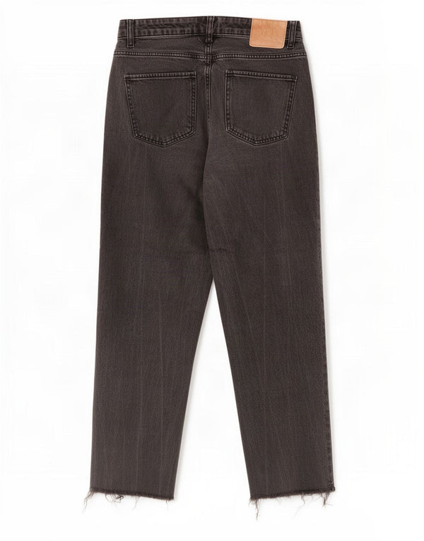 Damskie jeansy Zara Crop High Talia EU 38 Small W28 L25 Szare