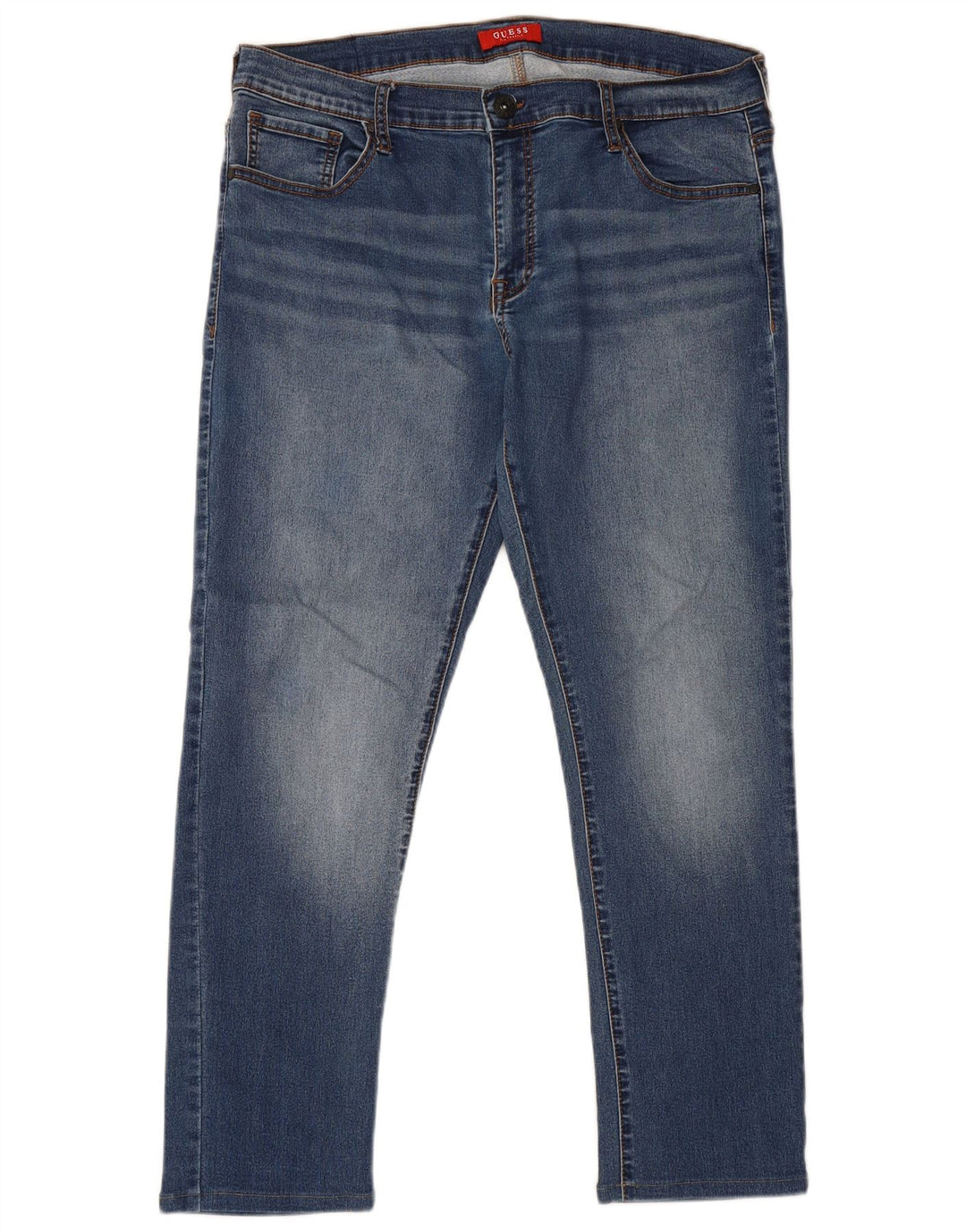Guess Męskie jeansy slim W36 L28 Niebieskie bawełniane