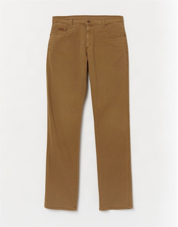 Męskie spodnie codzienne Wrangler Texas Stretch Straight W34 L34 Beżowa bawełna