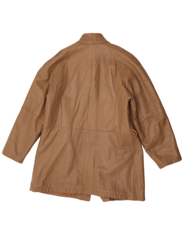 Damska kurtka skórzana Renna IT 50 XL brązowa