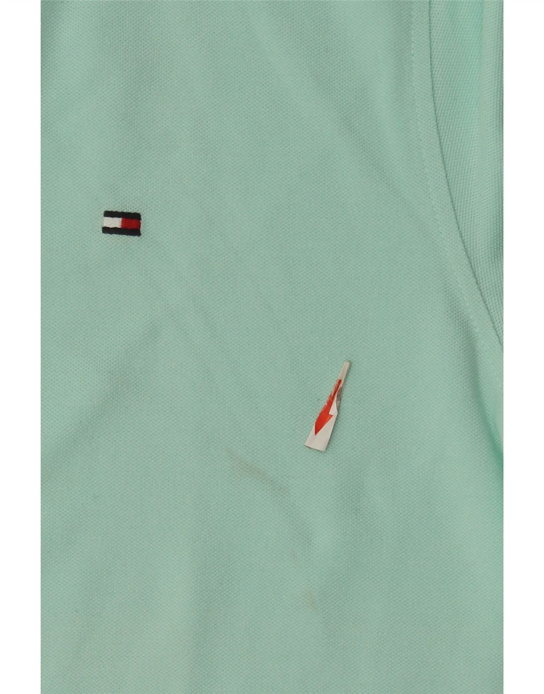 Męska koszulka polo Tommy Hilfiger o regularnym kroju, średnia turkusowa bawełna