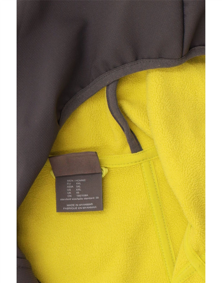 Męska kurtka wiatrówka Jack Wolfskin z kapturem UK 48 2XL Szary poliester