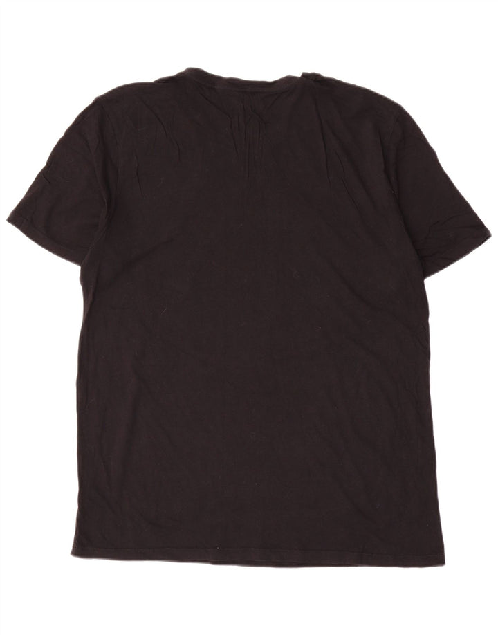Męski T-shirt z grafiką Hurley, duży, czarny