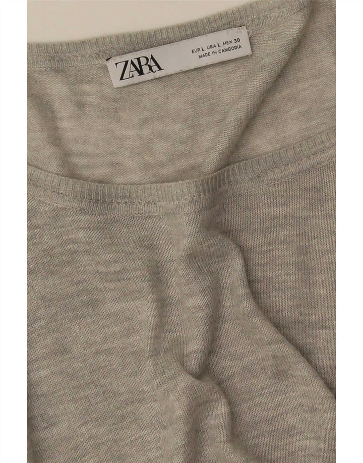 Damska bluzka oversize Zara UK 16, duża, szara