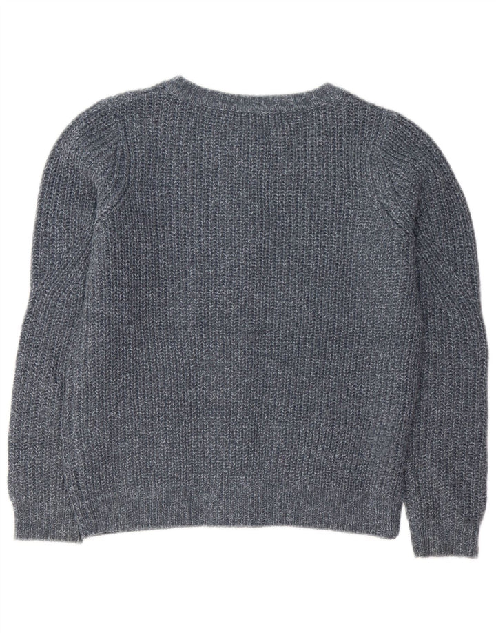 Marks & Spencer Damski sweter rozpinany UK 10 Mały, szary, nakrapiany akryl