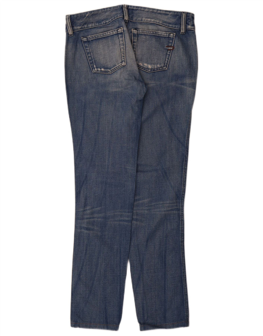 DIESEL Damskie jeansy typu slim w trudnej sytuacji W29 L32 Niebieskie bawełniane