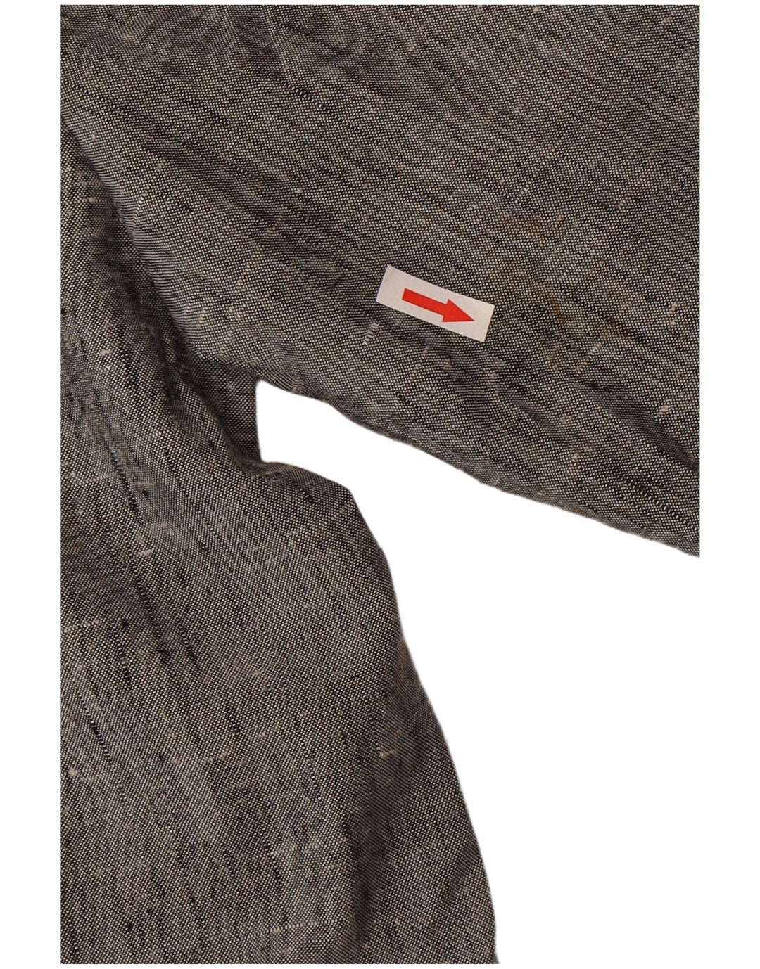 Męska marynarka zapinana na 2 guziki w stylu vintage IT 50, duży, szary, nakrapiany poliester