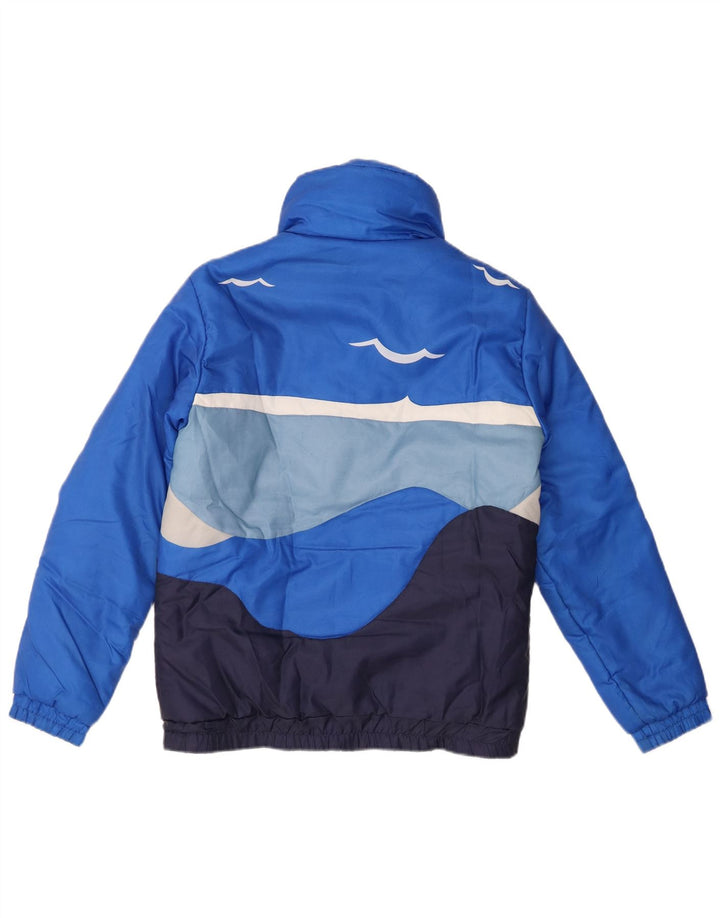 Damska kurtka wyściełana Maier EU 36 Mały niebieski poliamid z blokami kolorów