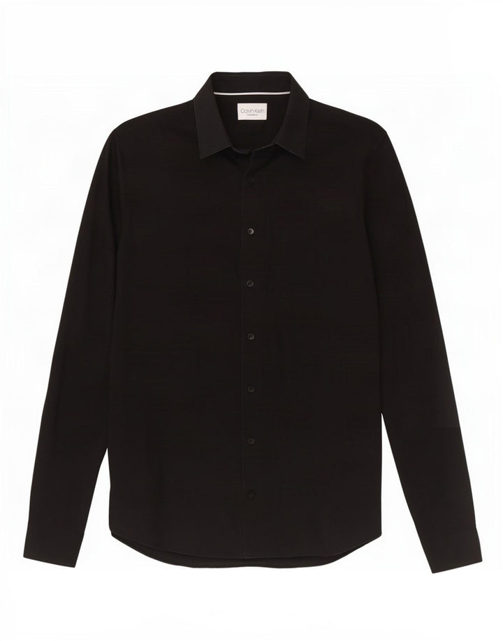 Męska koszula Calvin Klein Extra Slim Fit, rozmiar 38 15, średnia czarna