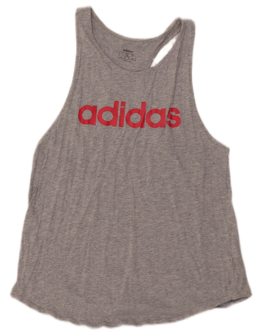 Damska kamizelka Adidas Graphic Top UK 12/14 Średnia szara bawełna