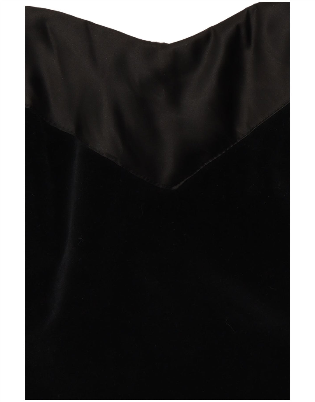 VINTAGE damska aksamitna sukienka wiązana na szyi UK 10 mała czarna