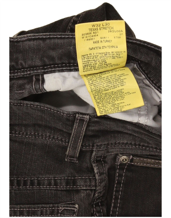 Męskie jeansy Wrangler Texas Stretch Straight W32 L30 Czarna bawełna