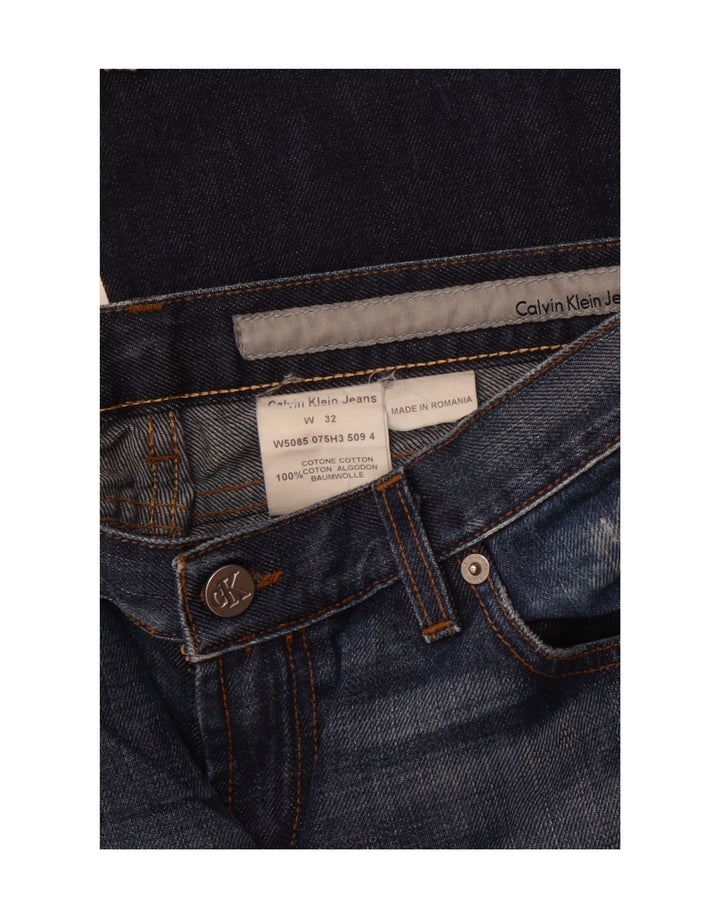 Damskie jeansy Bootcut CALVIN KLEIN W32 L33 Granatowe, bawełniane