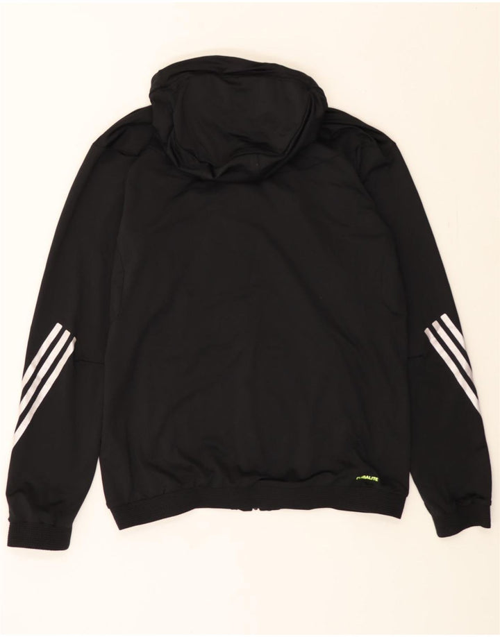 ADIDAS Mens Climalite Zip Hoodie Sweater Medium Black Polyester Vintage Adidas and Second-Hand Adidas from Messina Hembry 