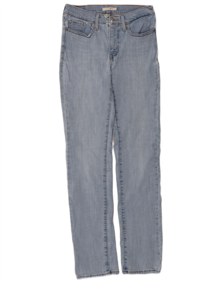 Damskie jeansy Levi's 312 Shaping W27 L30 Niebieska bawełna