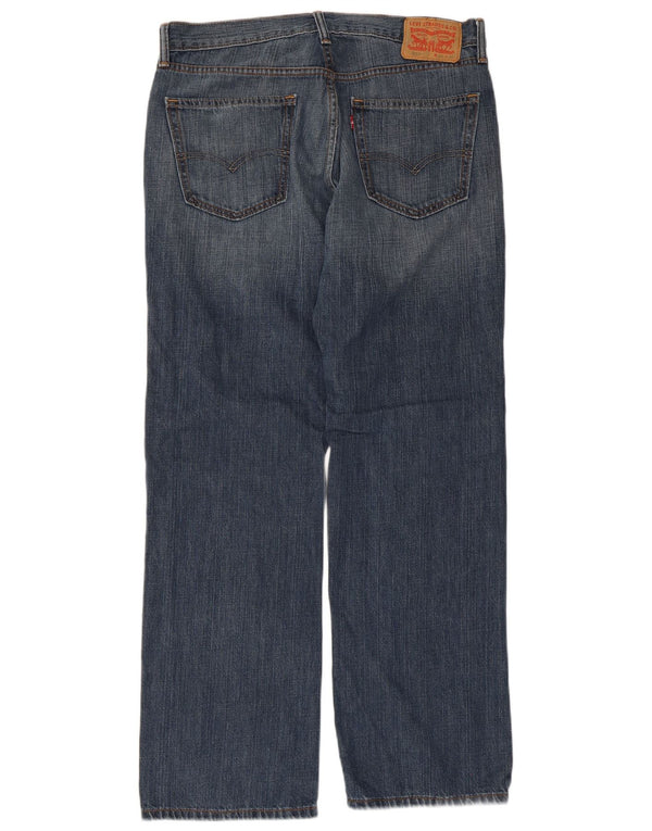 Męskie jeansy Levi's 559 o swobodnym kroju W34 L32 Niebieska bawełna