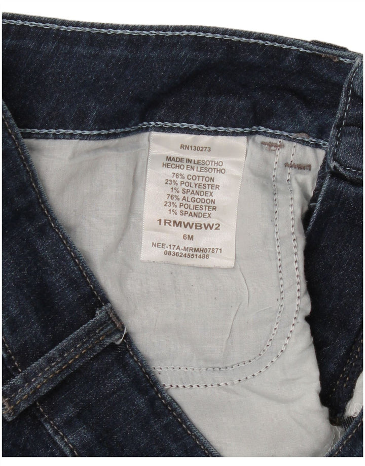 Damskie spodenki jeansowe LEE US 6 Medium W32 Granatowa bawełna