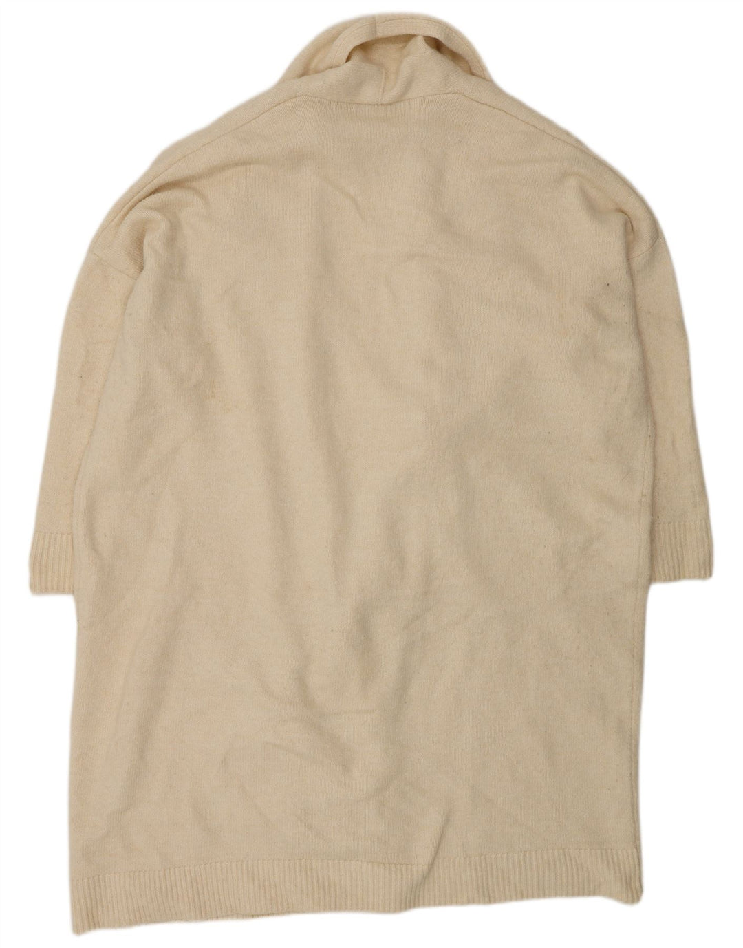 Damski sweter oversize z długim rękawem Zara, UK 10, mały, w kolorze złamanej bieli