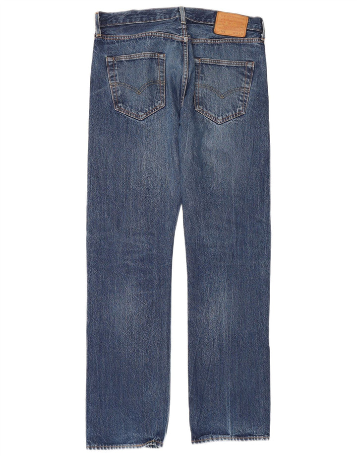 Męskie jeansy Levi's 501 Straight W32 L32 Niebieskie bawełniane
