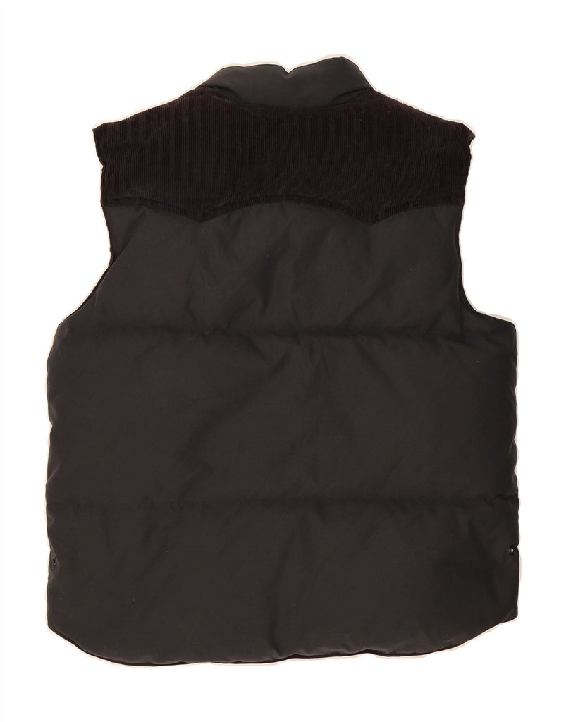 ADIDAS Mens Padded Gilet UK 38 Medium Black Colourblock Cotton Vintage Adidas and Second-Hand Adidas from Messina Hembry 