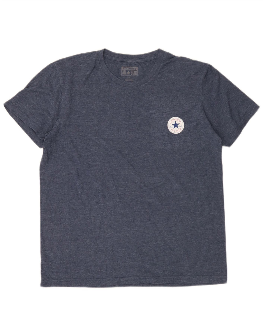 T-shirt męski Converse Chuck Taylor, bawełniany, średni niebieski
