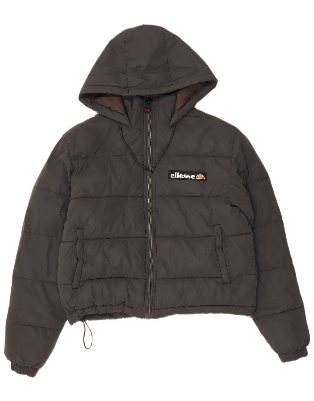 Damska ocieplana kurtka z kapturem Ellesse UK 14, średni czarny nylon