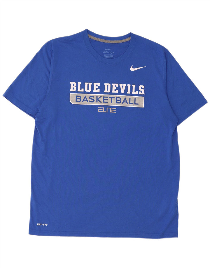 Męski T-shirt z grafiką Nike Blue Devils Baseball, duży, poliestrowy