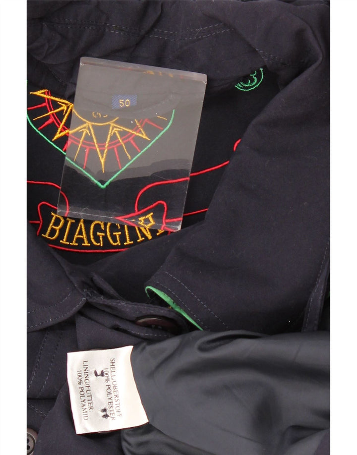 BIAGGINI Damska kurtka bomberka oversize IT 50 XL granatowa, poliestrowa