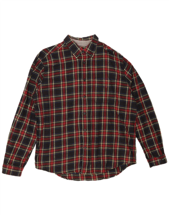 EDDIE BAUER Męska koszula flanelowa XL w wielokolorową kratę, bawełniana