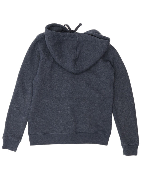 Sweter damski Jack Wills Oversize z kapturem i zamkiem błyskawicznym UK 10, mały, granatowy